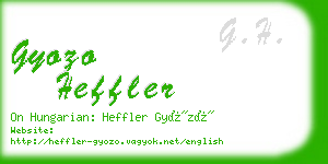 gyozo heffler business card